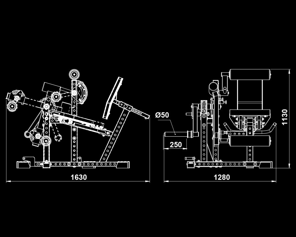 ATX® Beinstrecker / Beinbeuger - sitzend - Beinbeuger / Strecker Maschine