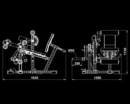 ATX® Beinstrecker / Beinbeuger - sitzend - Beinbeuger / Strecker Maschine