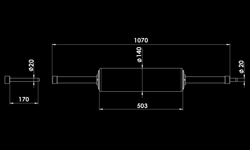 ATX® Foam Rack Support / Rack Rolle - Rack Rolle