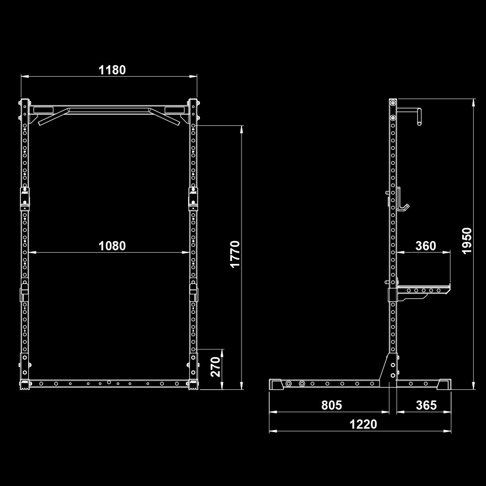 ATX® Half Rack 510 - Höhe 195 cm - Half Rack