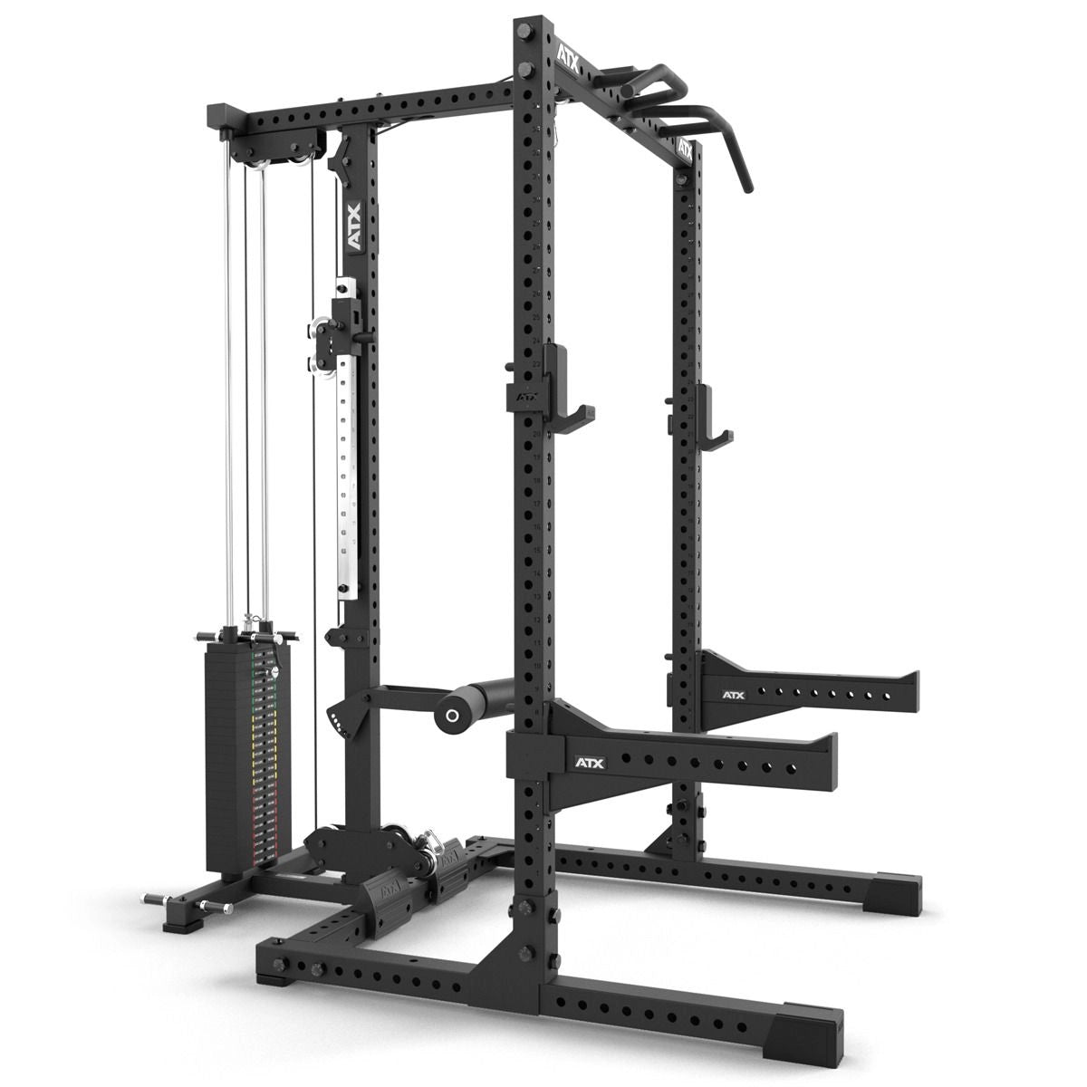 ATX® Half Rack 780 mit Latzug - Steckgewichte - Half Rack mit Kabelzug