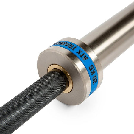 ATX® Olympic Hybrid Training Bar 220 cm x 50 mm - Black Oxid / Chrom - Olympische Langhantelstange