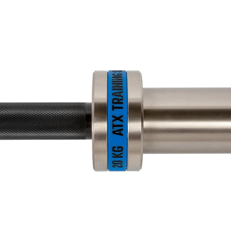ATX® Olympic Hybrid Training Bar 220 cm x 50 mm - Black Oxid / Chrom - Olympische Langhantelstange