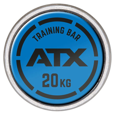 ATX® Olympic Hybrid Training Bar 220 cm x 50 mm - Black Oxid / Chrom - Olympische Langhantelstange