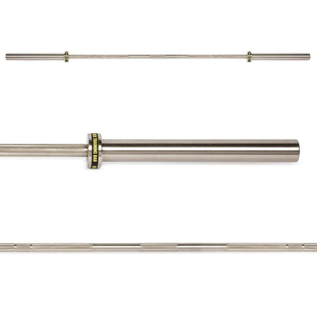 ATX® Olympic Hybrid Training Bar 220 cm x 50 mm - Chrom - Olympische Langhantelstange