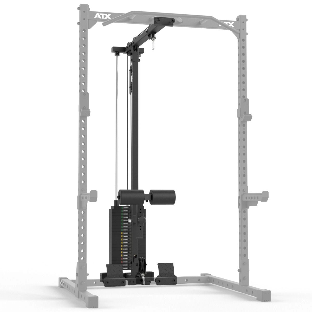 ATX® Latzug - Anbauoption - 100 kg Steckgewichte - zu Half Rack HRX - 510 - Seilzug / Latzug Anbau