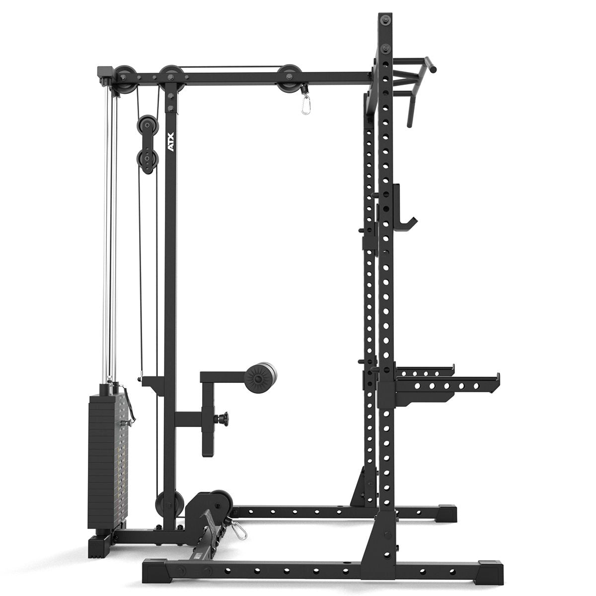 ATX® Latzug - Anbauoption - 100 kg Steckgewichte - zu Half Rack HRX - 510 - Seilzug / Latzug Anbau