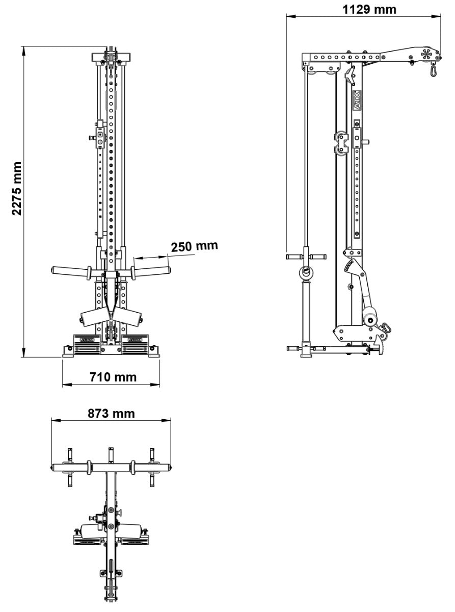 ATX® Latzugoption LTO - 780 - Plate Load - Seilzug / Latzug Anbau