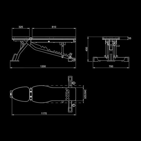 ATX® Multi Bench / Multibank Pro - Verstellbare Hantelbank