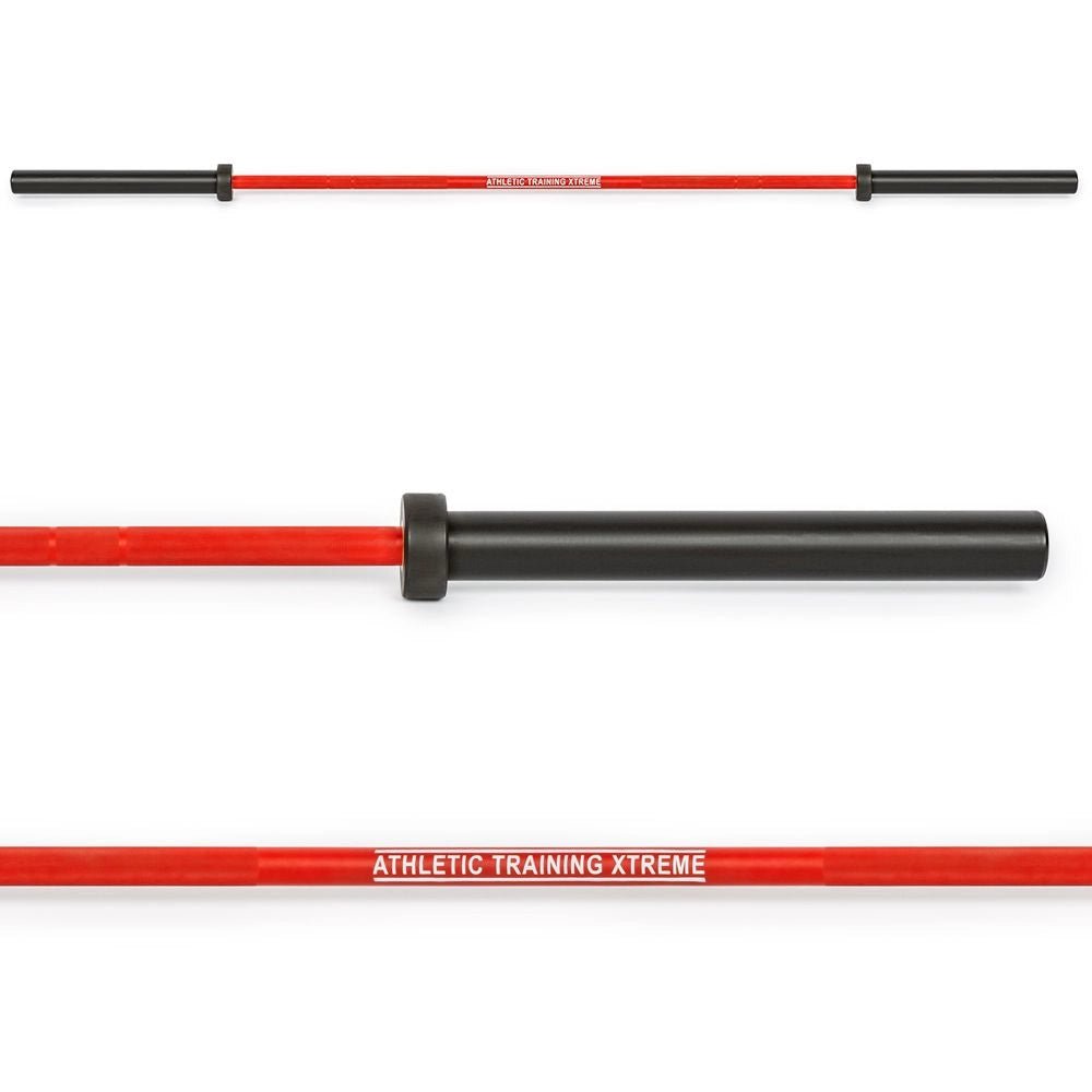 ATX® Multi Power Bar 220 cm x 50 mm - Cerakote (Fire Red) - Olympische Langhantelstange