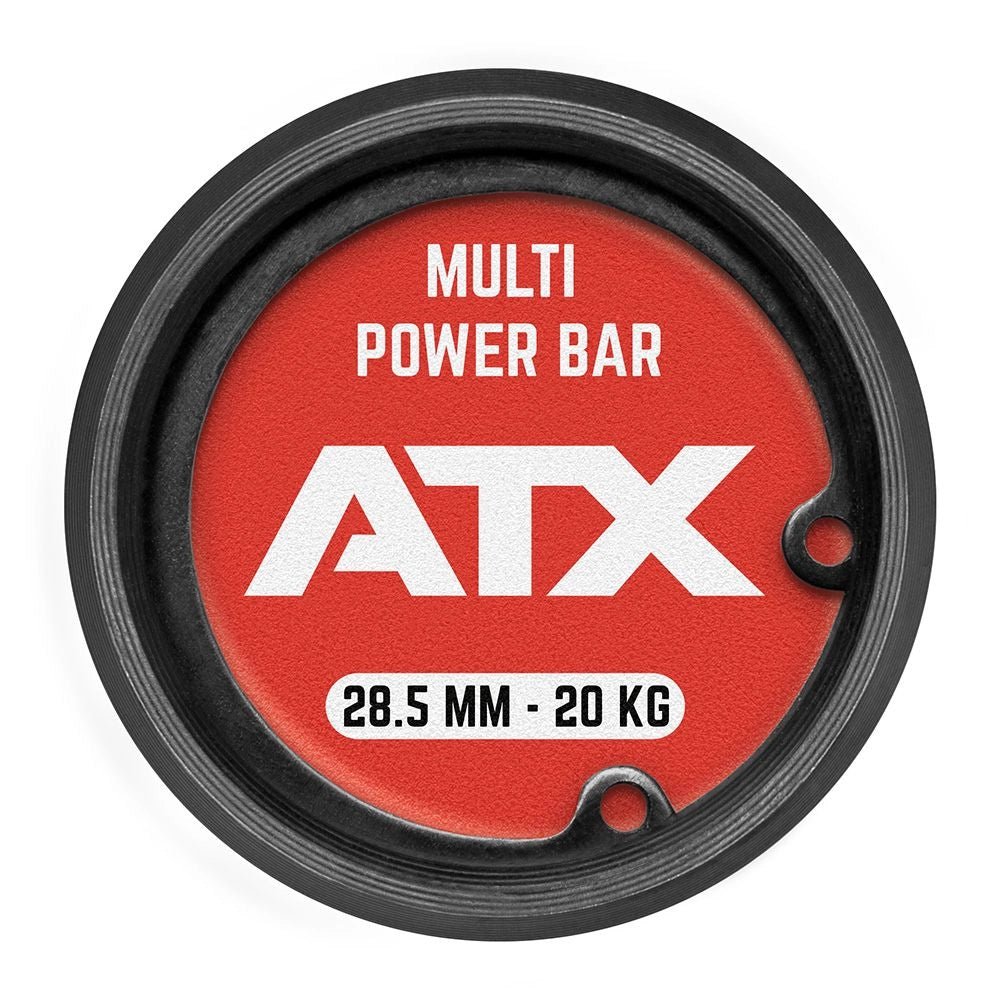 ATX® Multi Power Bar 220 cm x 50 mm - Cerakote (Fire Red) - Olympische Langhantelstange