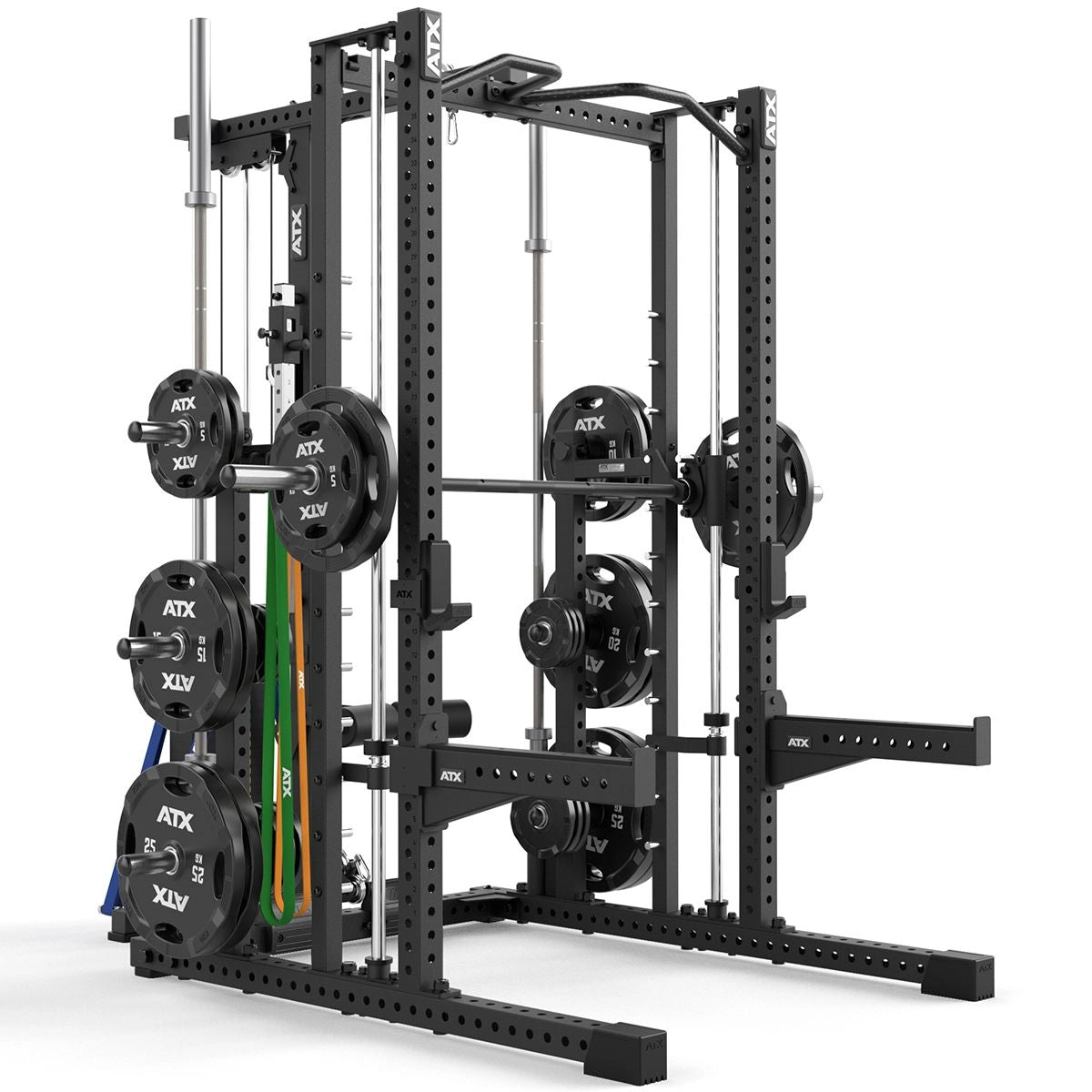 ATX® Multipresse - Rack 780 Komplettstation mit Latzugstation - 125 kg Steckgewichte - Multipresse mit Kabelzug
