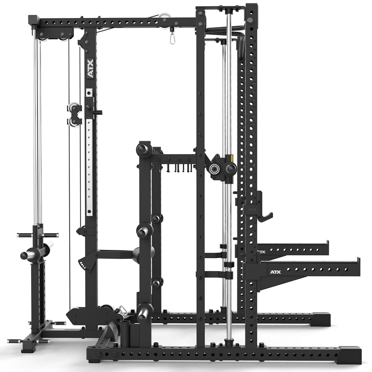 ATX® Multipresse - Rack MPX - 780 Komplettstation mit Latzugstation - Plate Load Ø 50 mm - Multipresse mit Kabelzug
