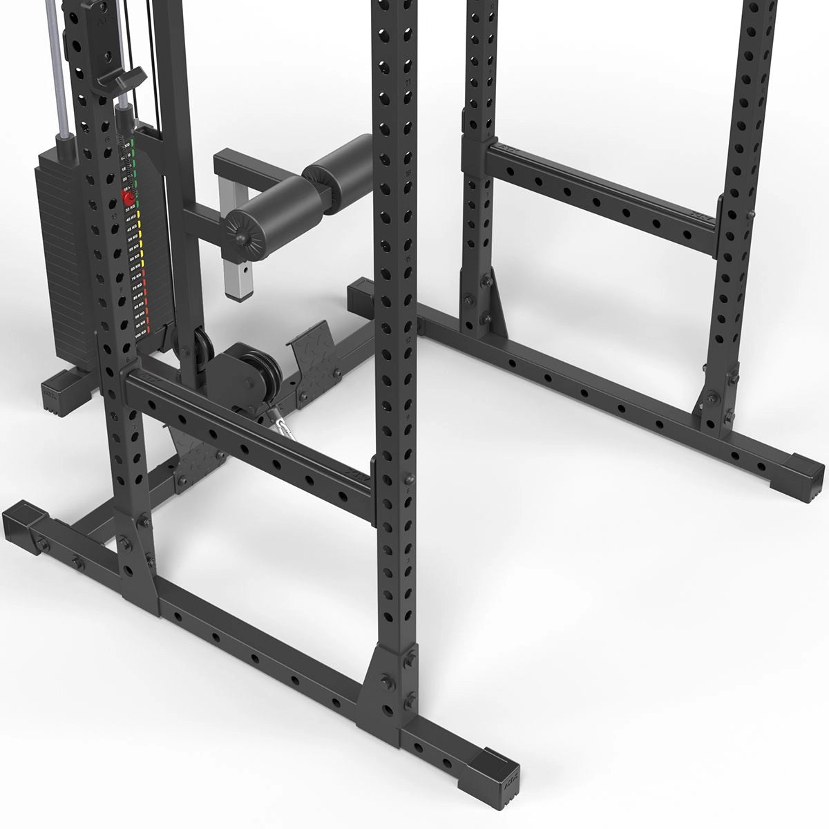 ATX® Power Rack 510 Komplettstation mit Latzugstation 100 kg Steckgewichte - Höhe 198 cm - Power Rack mit Kabelzug
