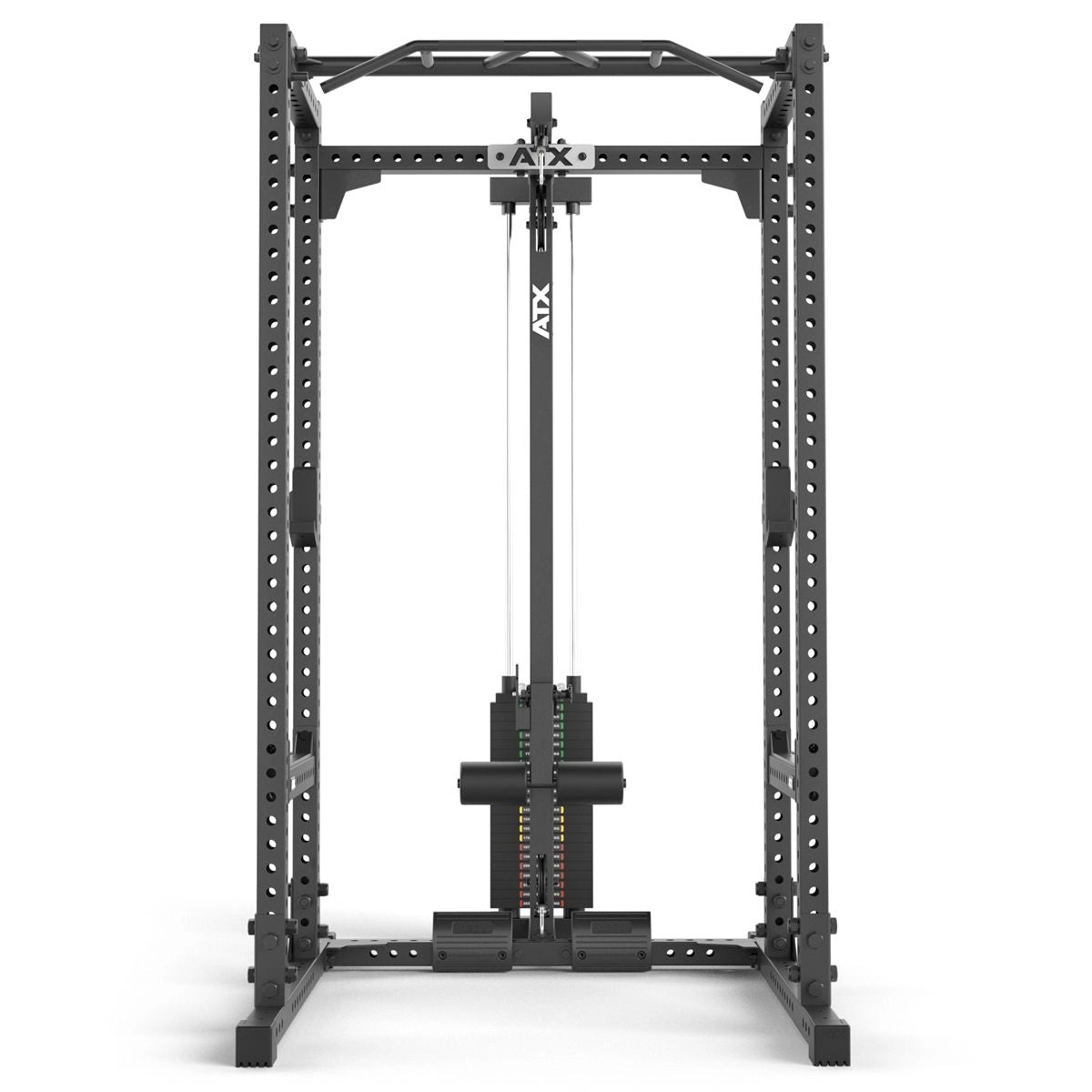 ATX® Power Rack 640 mit Latzug 115 kg Steckgewichte - Höhe 195 cm - Power Rack mit Kabelzug