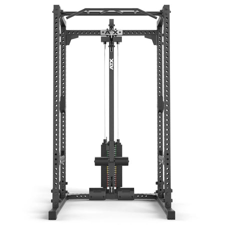 ATX® Power Rack 640 mit Latzug 115 kg Steckgewichte - Höhe 195 cm - Power Rack mit Kabelzug