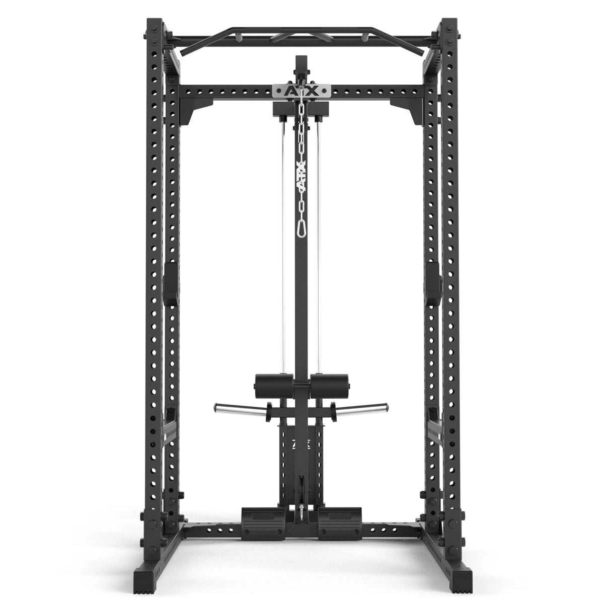 ATX® Power Rack 640 mit Plate Load Latzug - Höhe 195 cm - Power Rack mit Kabelzug