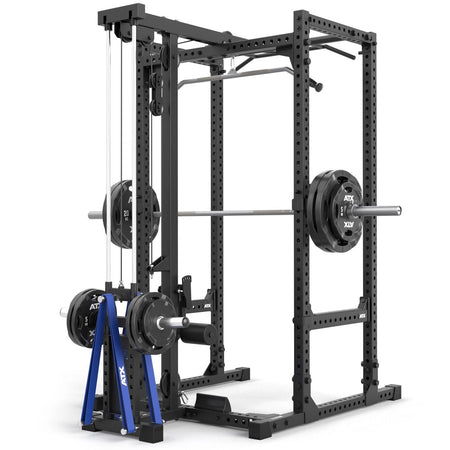 ATX® Power Rack 640 mit Plate Load Latzug - Höhe 195 cm - Power Rack mit Kabelzug
