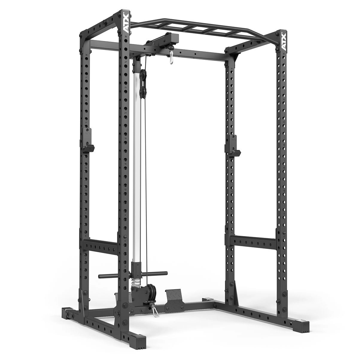 ATX® Power Rack PRX - 510 mit Latzugstation Plate Load - Höhe 198 cm - Power Rack mit Kabelzug