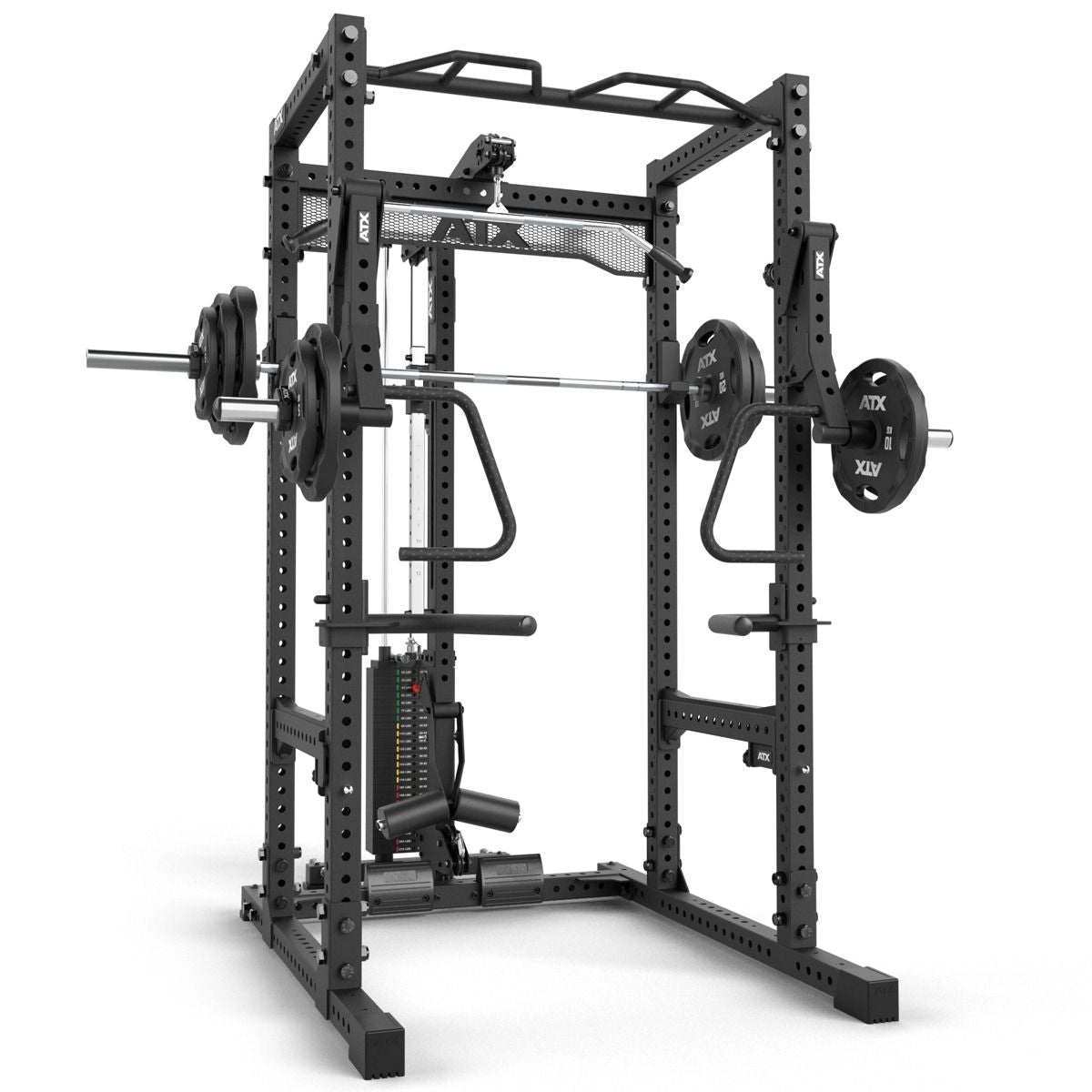 ATX® Power Rack PRX - 780 mit Latzug - 125 kg Steckgewichte - Power Rack mit Kabelzug