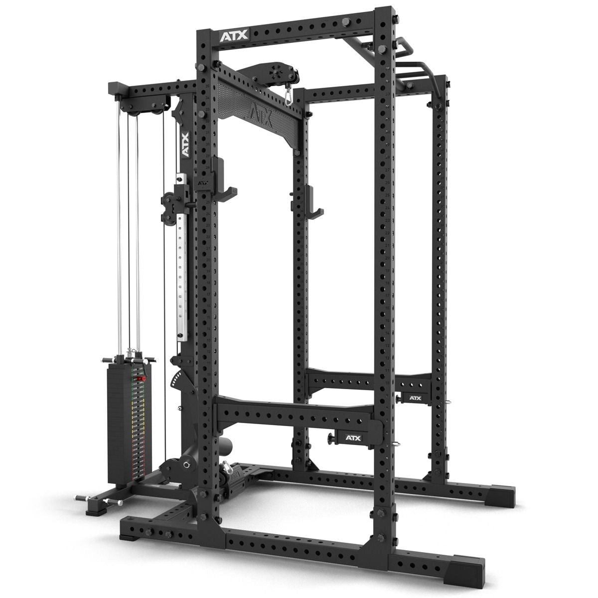 ATX® Power Rack PRX - 780 mit Latzug - 125 kg Steckgewichte - Power Rack mit Kabelzug