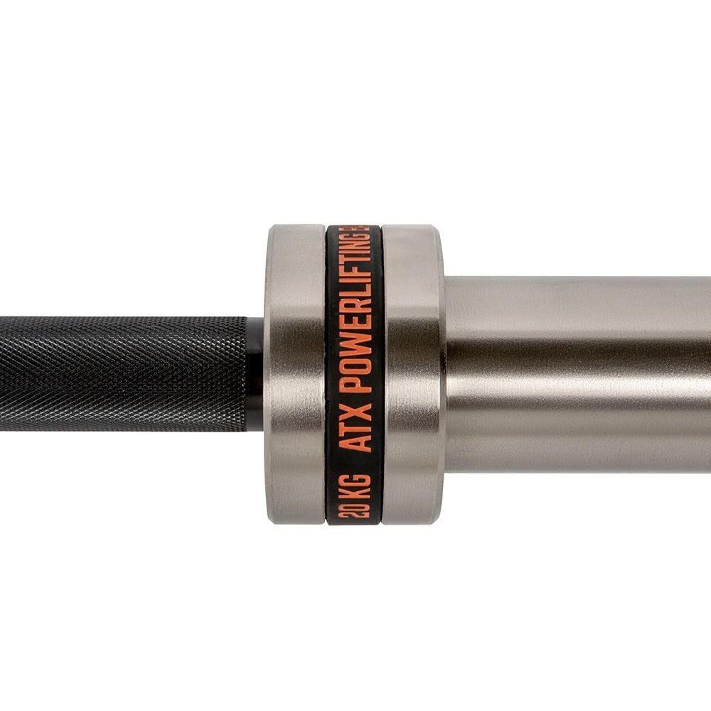 ATX® Powerlifting Bar 220 cm x 50 mm - Black Oxid/Chrom - Olympische Langhantelstange