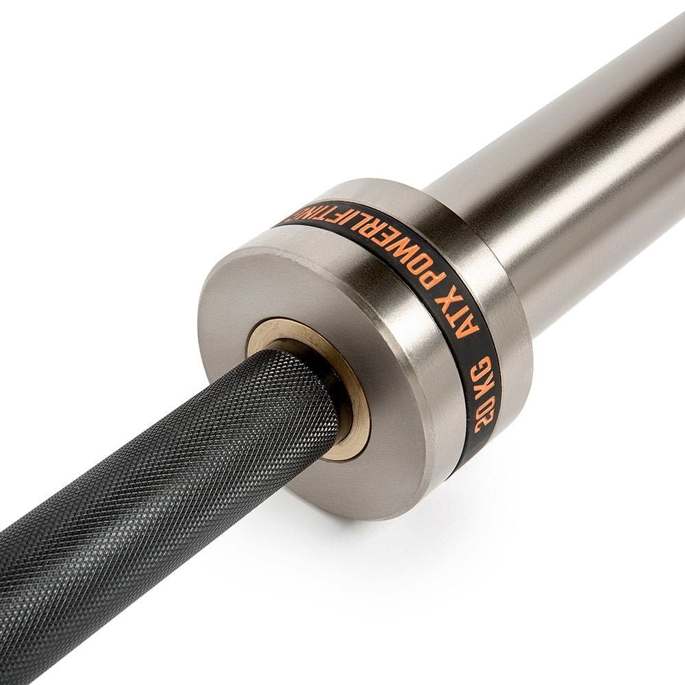 ATX® Powerlifting Bar 220 cm x 50 mm - Black Oxid/Chrom - Olympische Langhantelstange