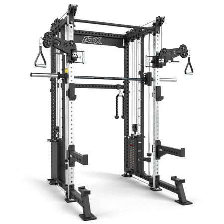 ATX® Rack - Zugstation mit Multipresse - Freistehend - Half Rack mit Dual Kabelzug + Multipresse