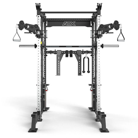 ATX® Rack - Zugstation mit Multipresse - Freistehend - Half Rack mit Dual Kabelzug + Multipresse