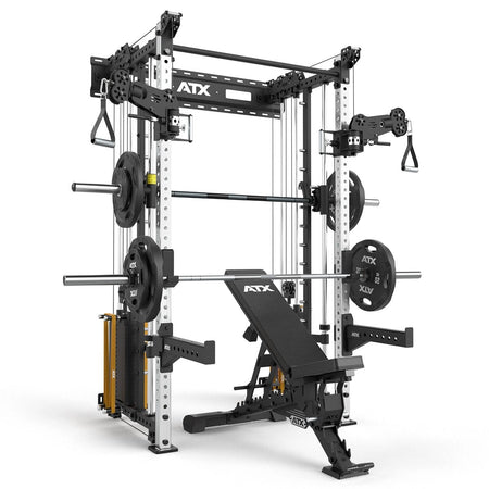 ATX® Rack - Zugstation mit Multipresse zur Wandbefestigung - Half Rack mit Kabelzug