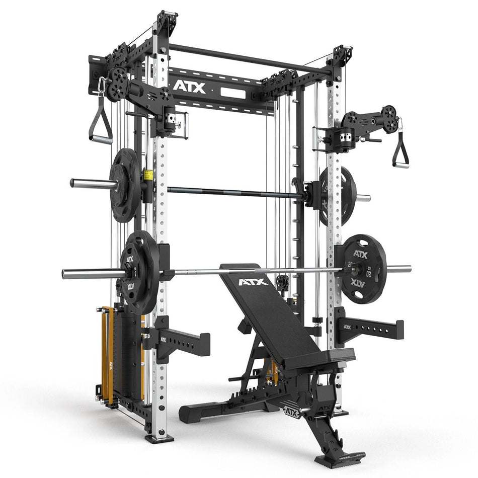 ATX® Rack - Zugstation mit Multipresse zur Wandbefestigung - Half Rack mit Kabelzug
