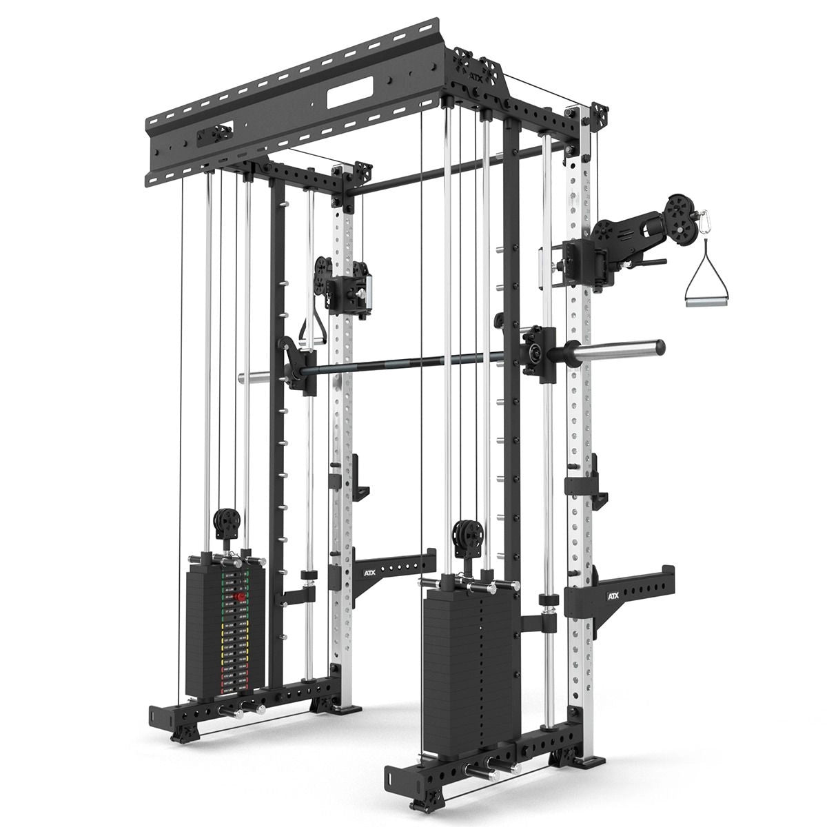ATX® Rack - Zugstation mit Multipresse zur Wandbefestigung - Half Rack mit Kabelzug