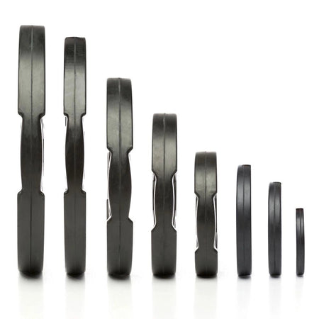 Hantelscheiben Gummi - Gripper - 50 mm - schwarz - Gummierte Hantelscheibe 50 mm